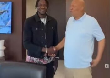 Benjamin Asare Pays Courtesy Call on Professor Joshua Alabi