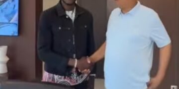 Benjamin Asare Pays Courtesy Call on Professor Joshua Alabi