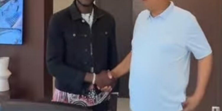 Benjamin Asare Pays Courtesy Call on Professor Joshua Alabi